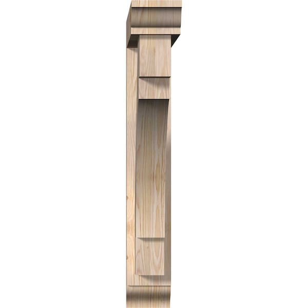 Merced Traditional Smooth Bracket W/ Offset Brace, Douglas Fir, 5 1/2W X 30D X 36H